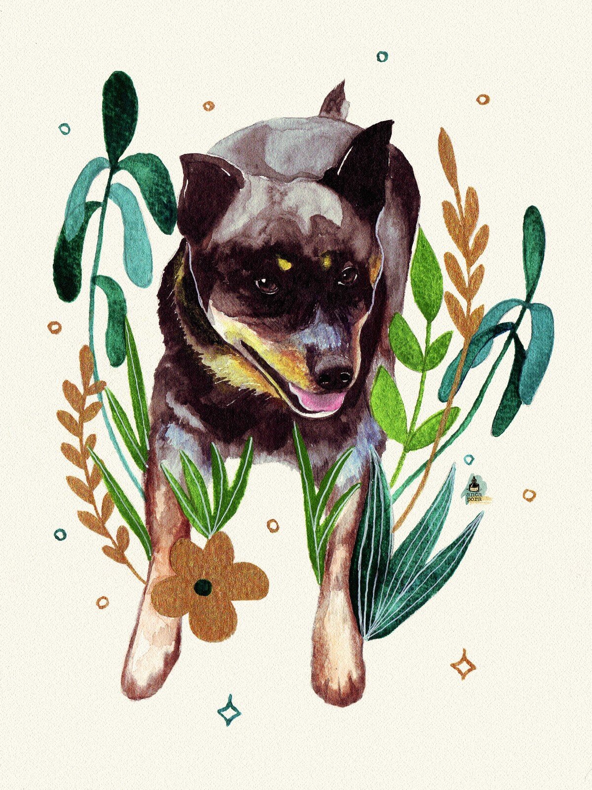 Abigail's Pet Portrait by Anca Pora 