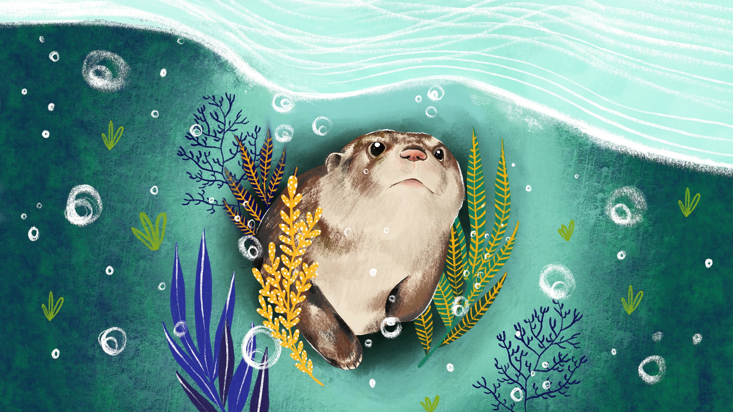 Underwater Otter