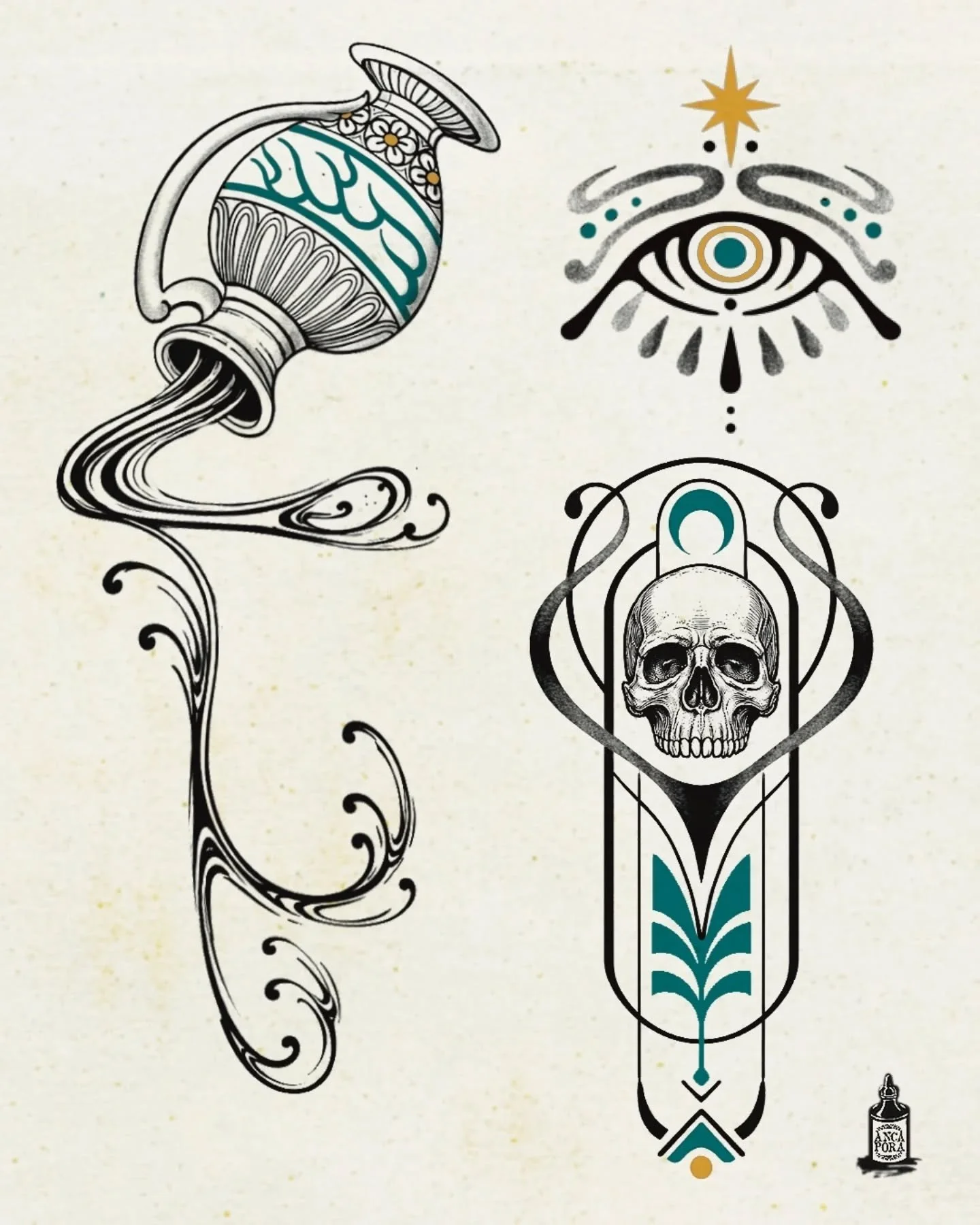 ✨ New Flash Tattoo Designs ✨
Some new ornamental designs I have been working on. I would love to be able to tattoo these in the future. Swipe to see some placement ideas ❤️. If you are interested in booking one of these designs then drop a DM for inf