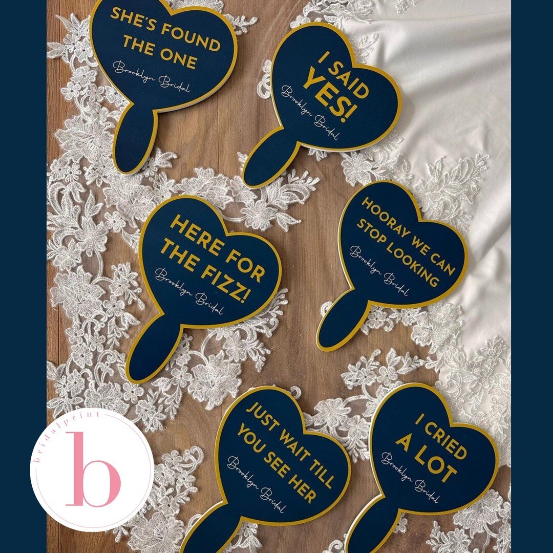 Thank you @brooklyn bridal! 😍

We 💗 seeing photos of our &lsquo;I said yes&rsquo; signs! and now they just got an upgrade! We can now print both sides, so two messages one paddle!

Your prom girls and bridesmaids will love them too for that all imp