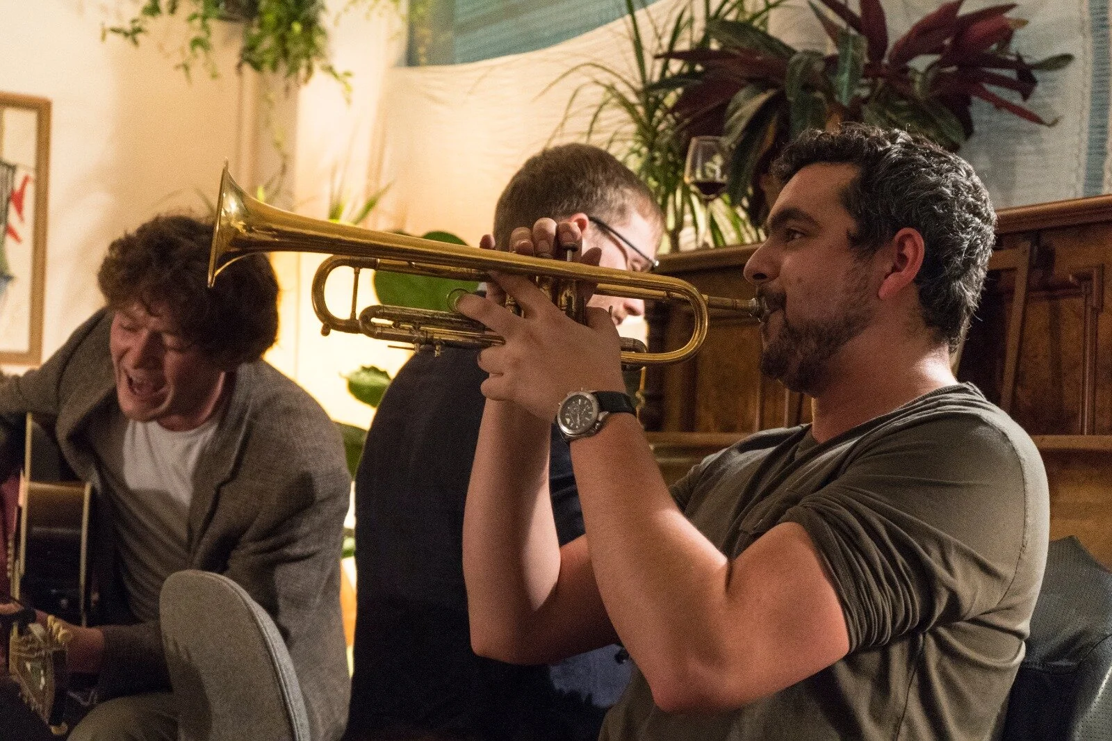 Jamming at the Modernground soiree