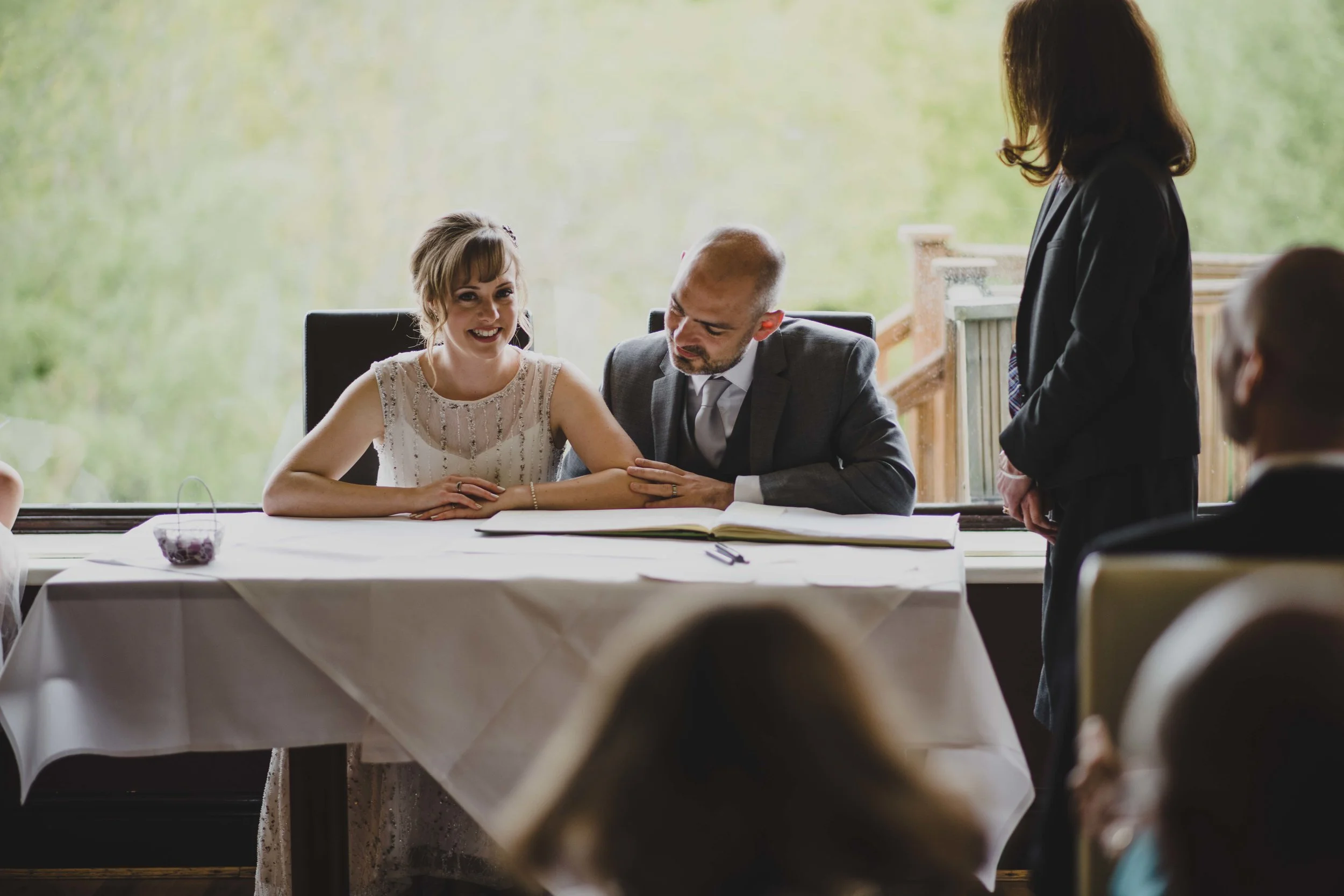 Signing the register