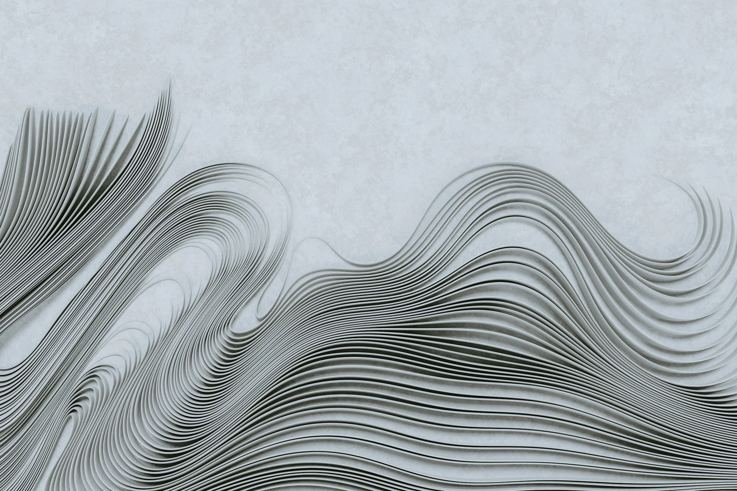 layers of paper in undulating movements representing unfolding layers of masking neurodivergence