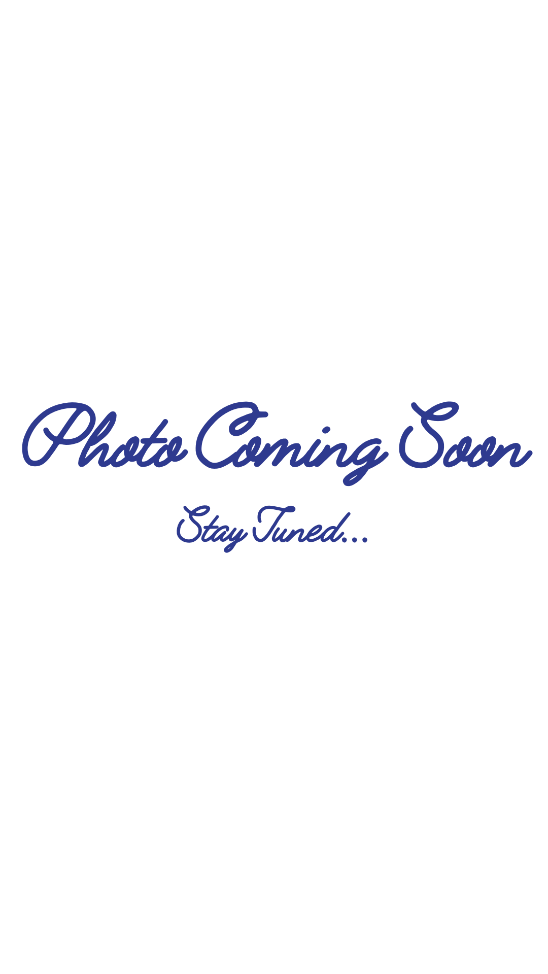 Photo Coming Soon text as placeholder for photo