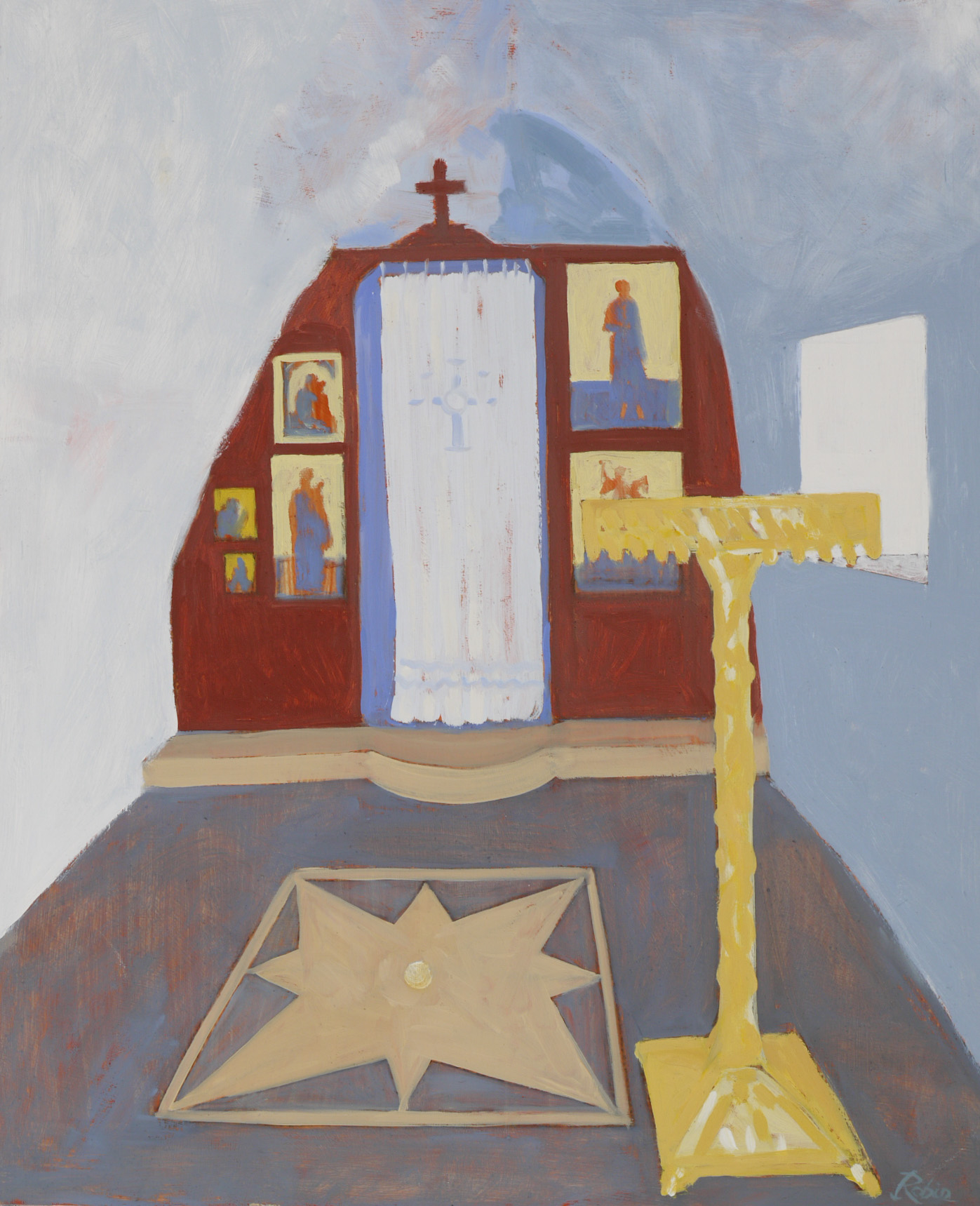 Troglodytic oratory in Roussospiti – Crete, GR
