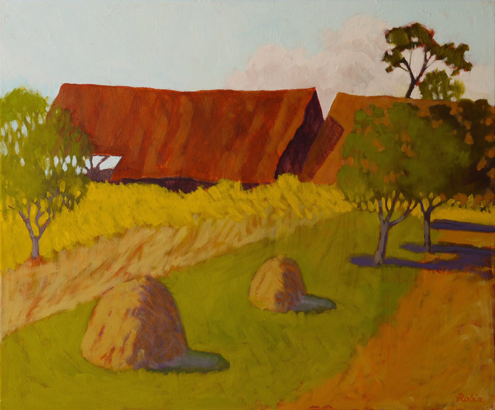 Two barns, Saxon village Mesendorf – Transylvania, RO