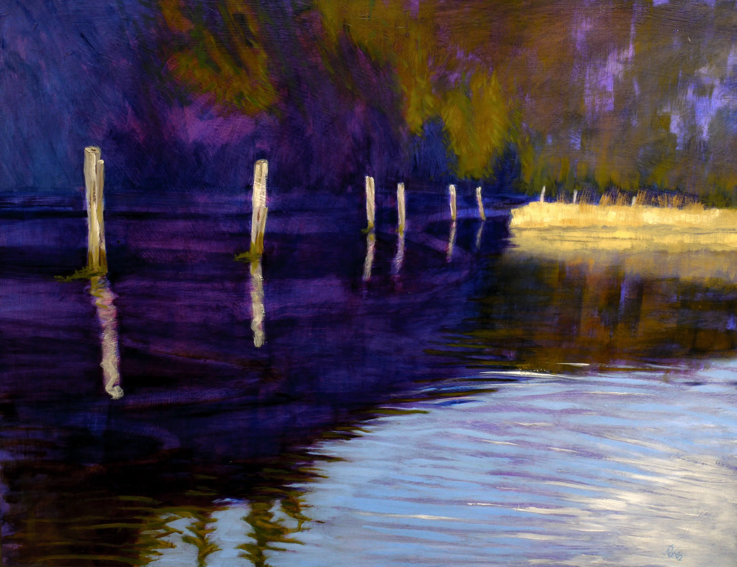 Old logging quay Big River, Mendocino - CA, US