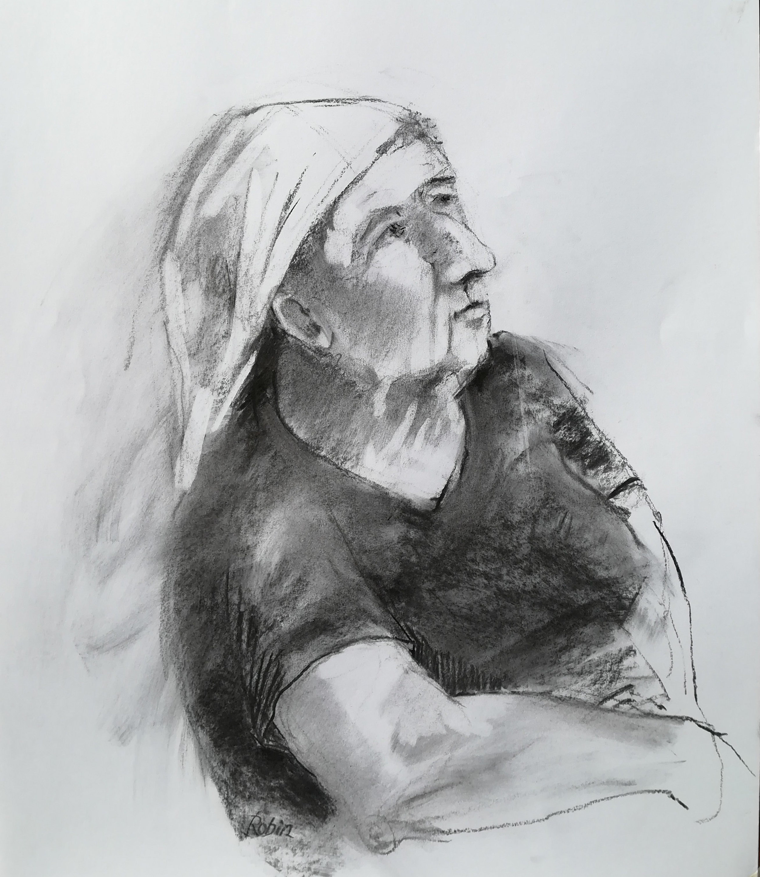 Moldovian grandmother, Mesendorf, RO