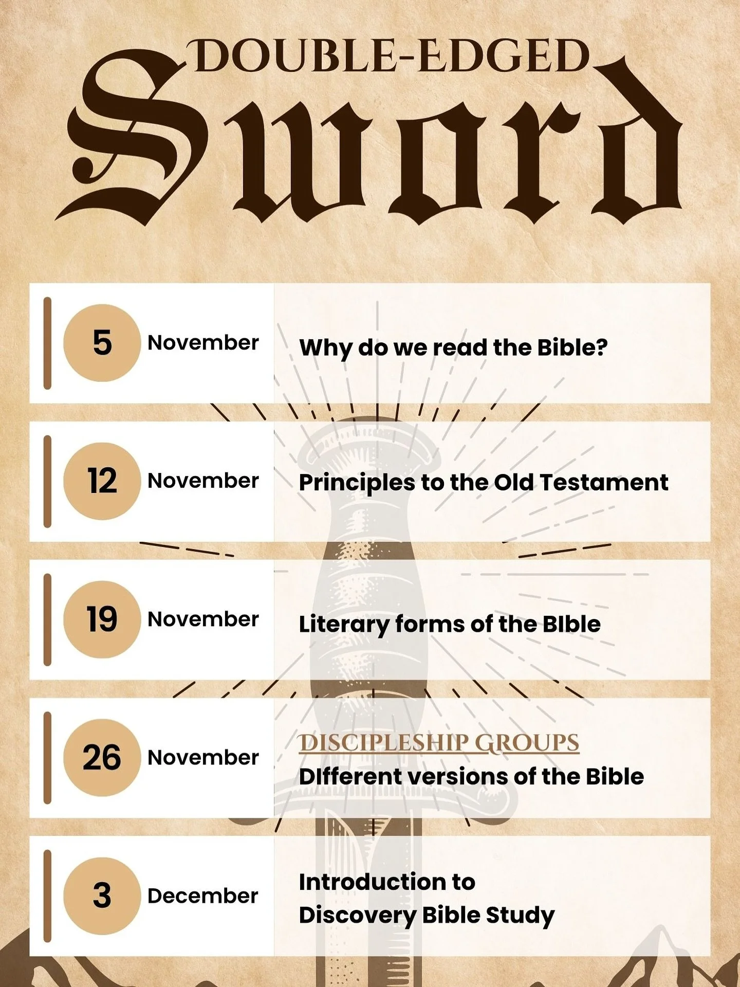 The Bible can feel tough to dive into sometimes&hellip;
We&rsquo;re spending the next few Wednesdays building &ldquo;toolkit&rdquo; together to help you dig deeper into Scripture 📖
Here&rsquo;s what&rsquo;s coming up at Antioch Students!

🕰️ Wednes