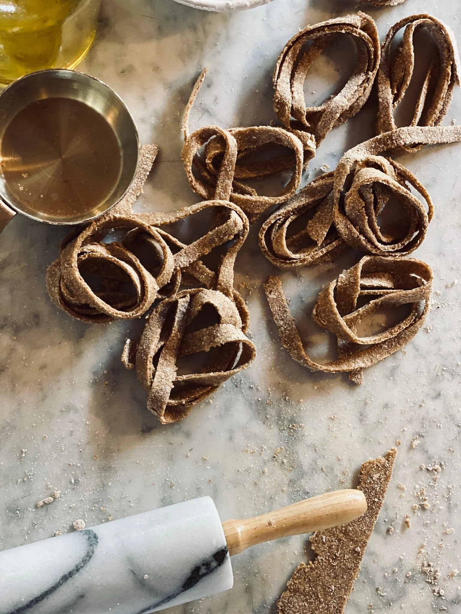Homemade whole-wheat Fettuccine