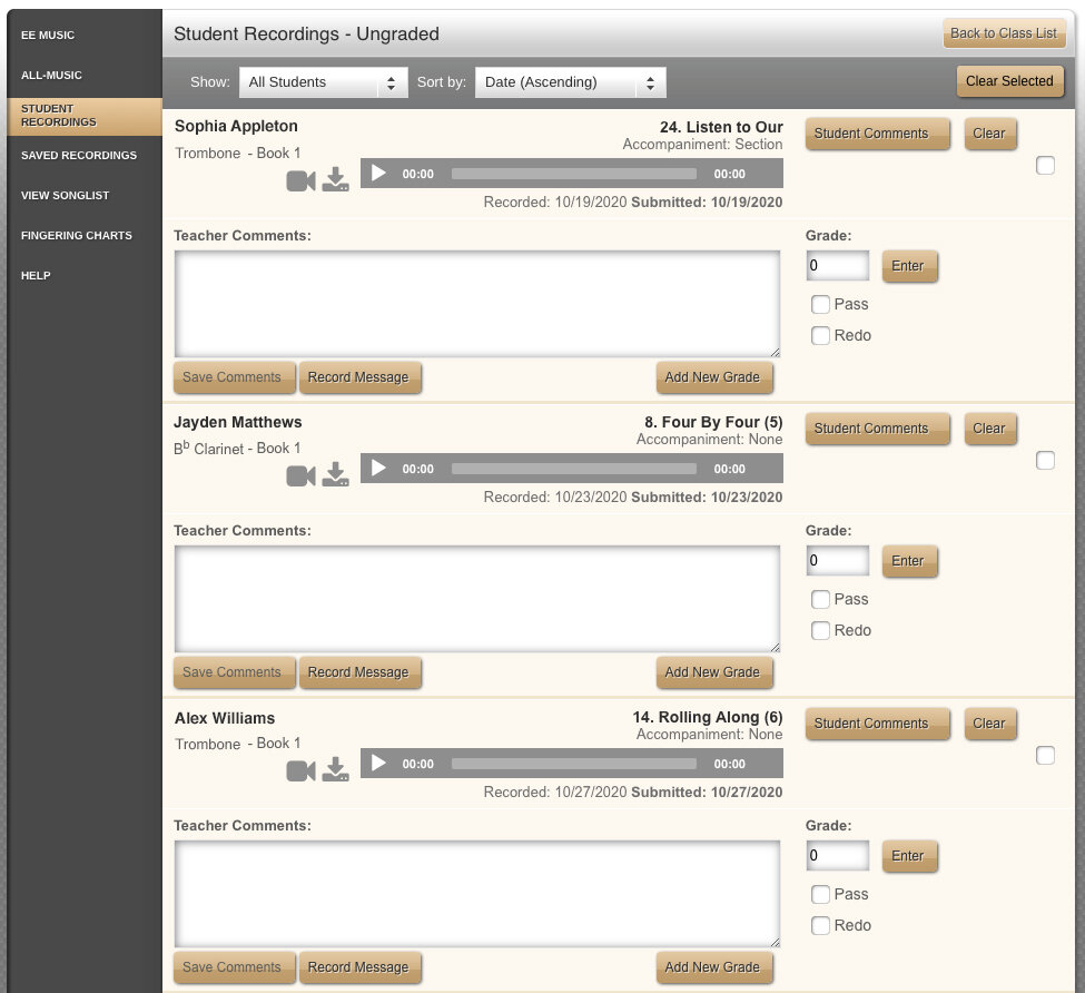 All Ungraded Submissions