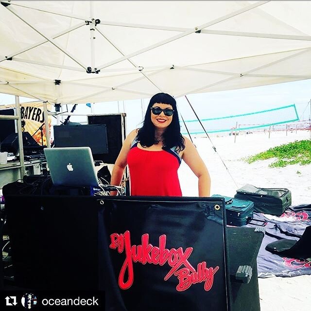 ☀️Helloooo Summertime!! Flashback to blasting tunes for the @oceandeck Reggae Fest with some great bands 🎉  I hope you all have a great weekend!As things start to open back up I look forward to partying together again soon! 🎶 .
.
.
.
.
#djjukeboxbu