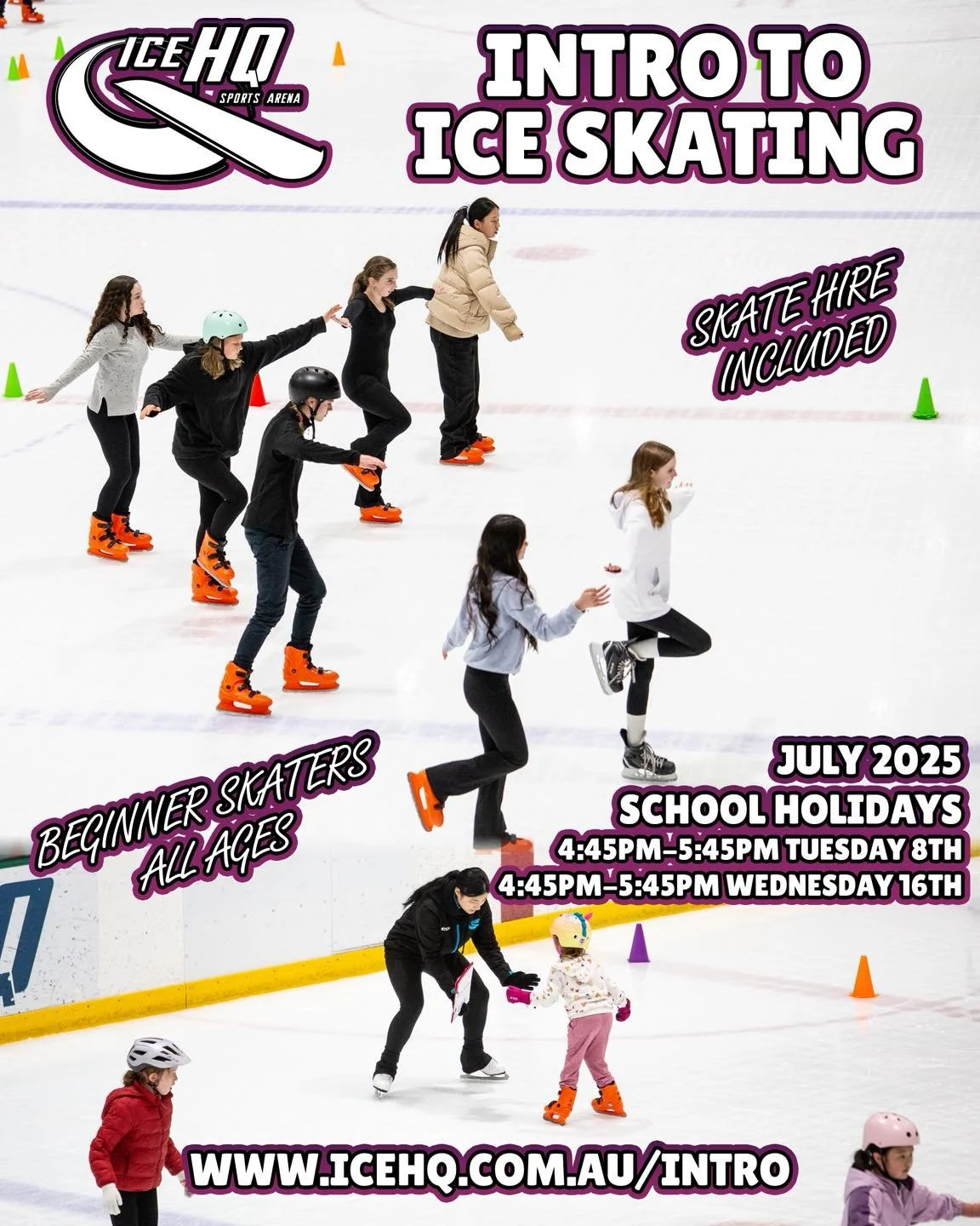 Intro to ice skating and Come and try hockey sessions start this week ☺️⛸️🏒

📅 We've got two sessions for each coming up in the school holidays, join one or both.

Limited spots available, register now at: www.icehq.com.au/intro
www.icehq.com.au/tr