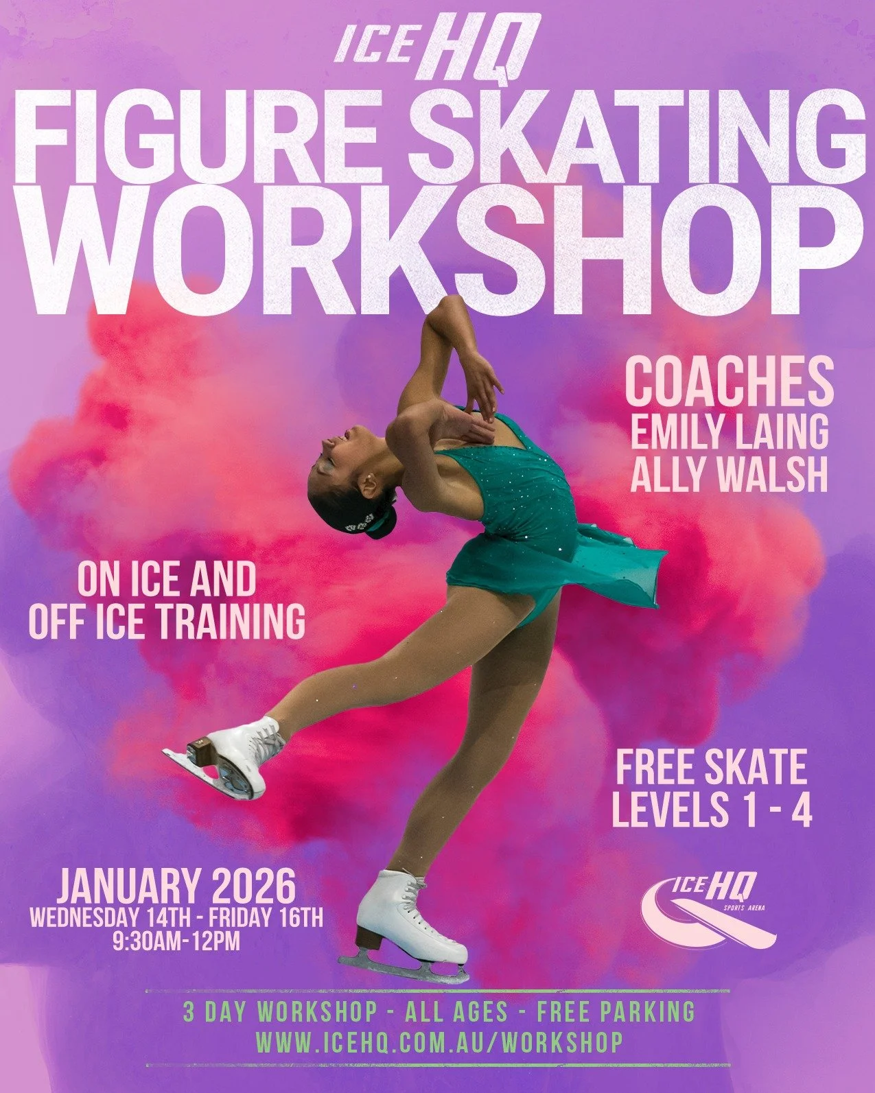 iceHQ is excited to offer a holiday workshop for intermediate figure skaters, designed for athletes who are ready to take their skills to the next level ⛸️🤗

Led by experienced ice dancer and coach Emily Laing, alongside figure skating coach Ally Wa