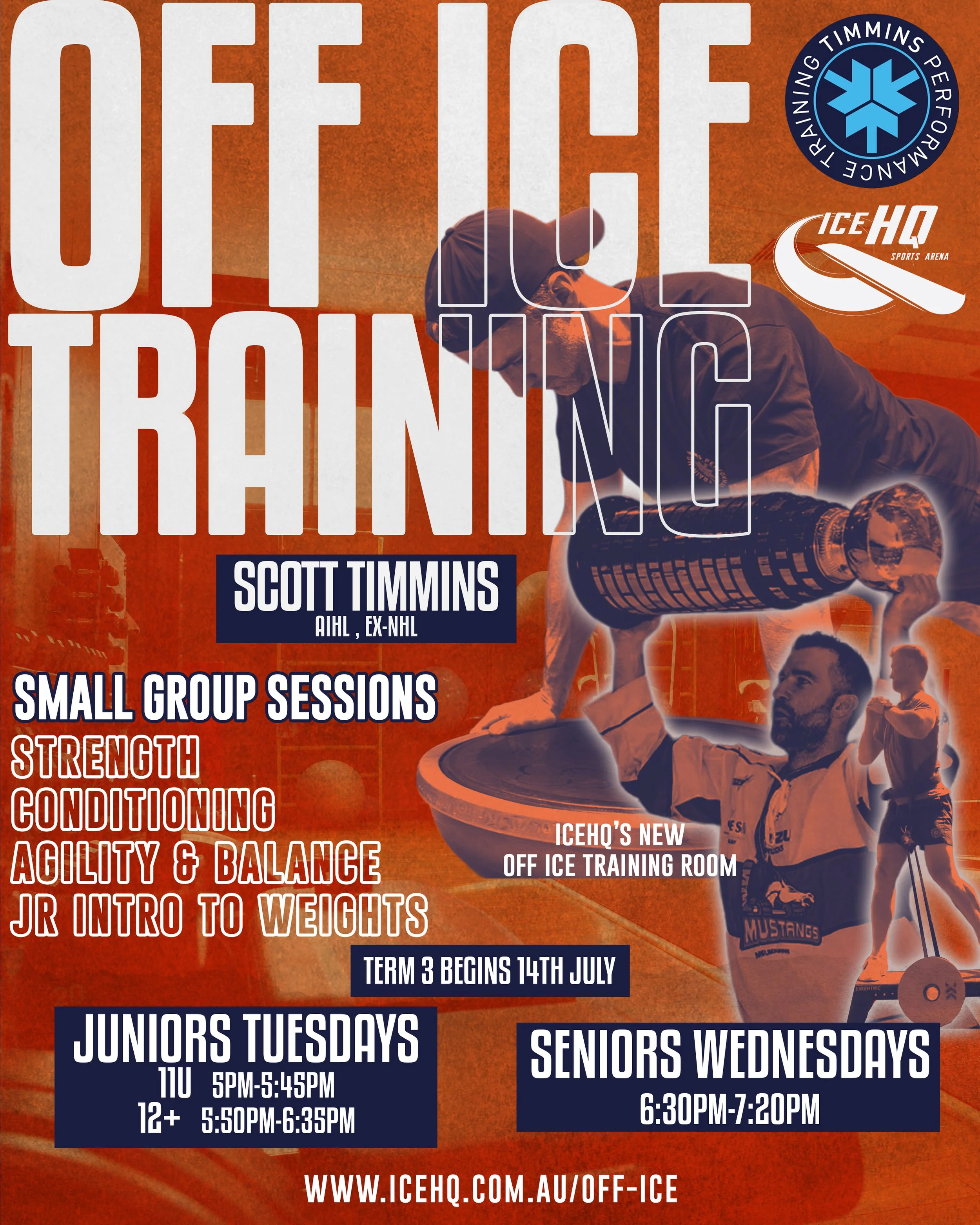 Off Ice Group Training with Timmins Performance - Term 3, 2026