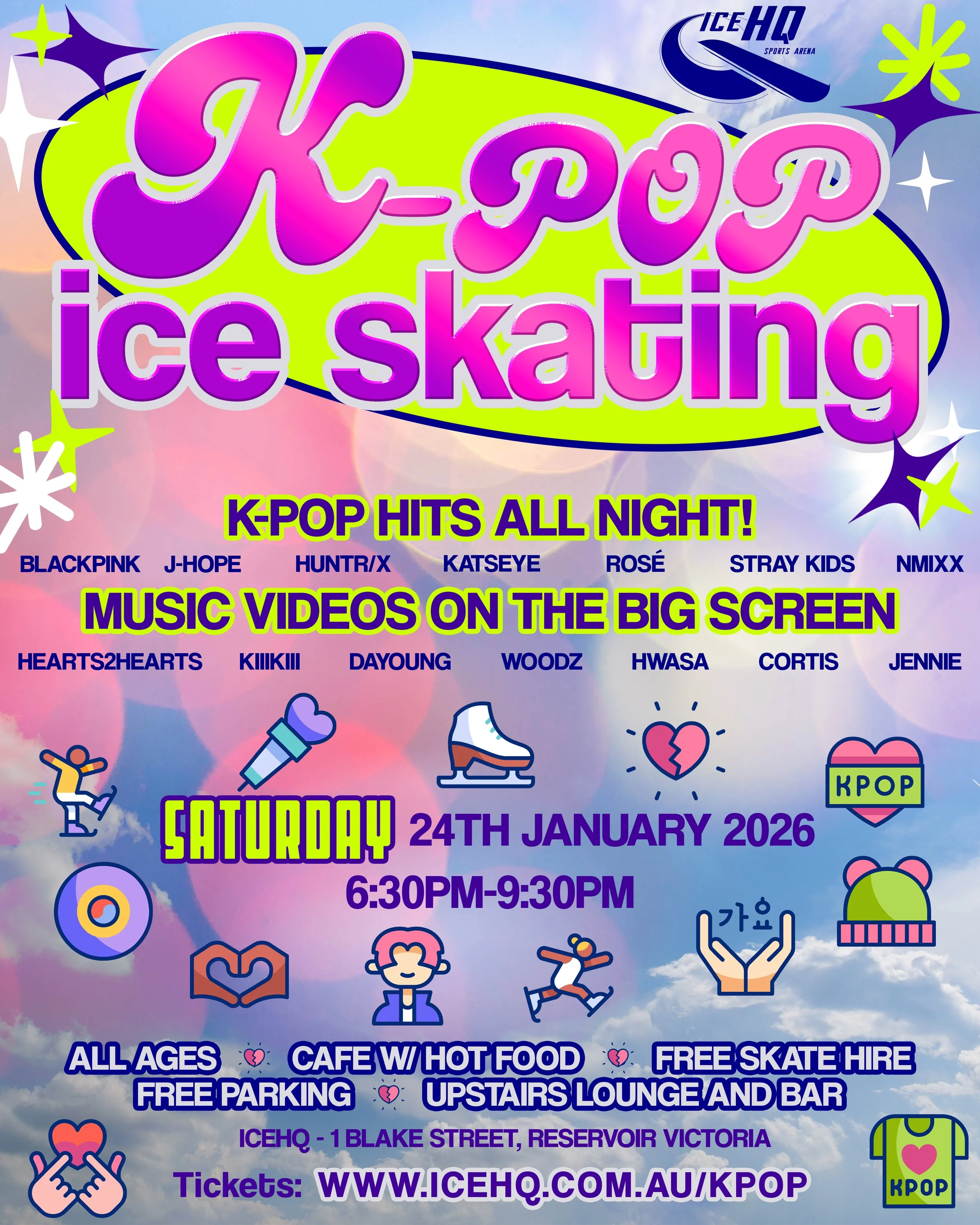 K-pop Ice Skating Saturday 24th January 6:30pm-9:30pm