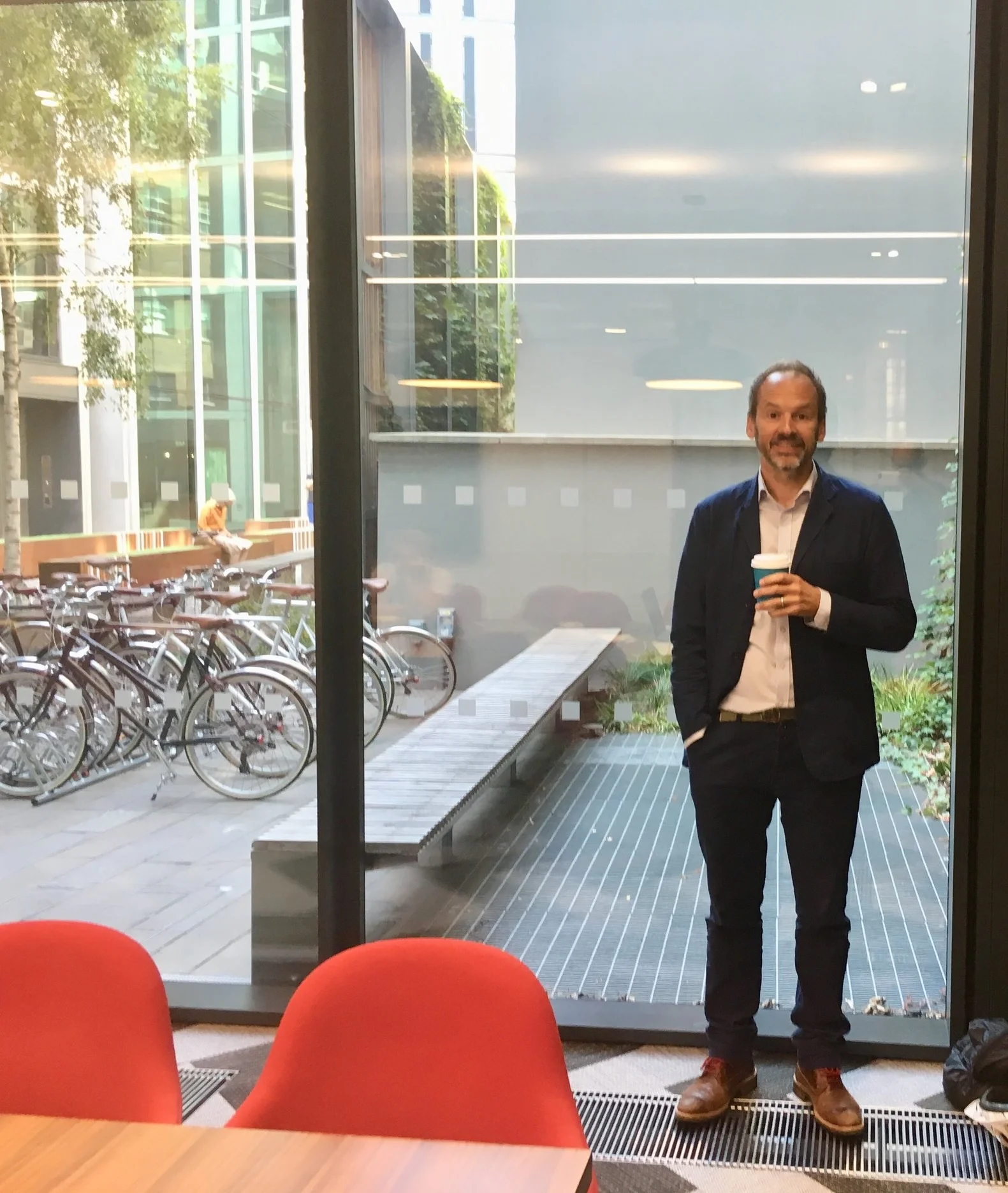 Andy Pemberton (left) and Andy Cowles at Saatchi & Saatchi, July 28, 2018
