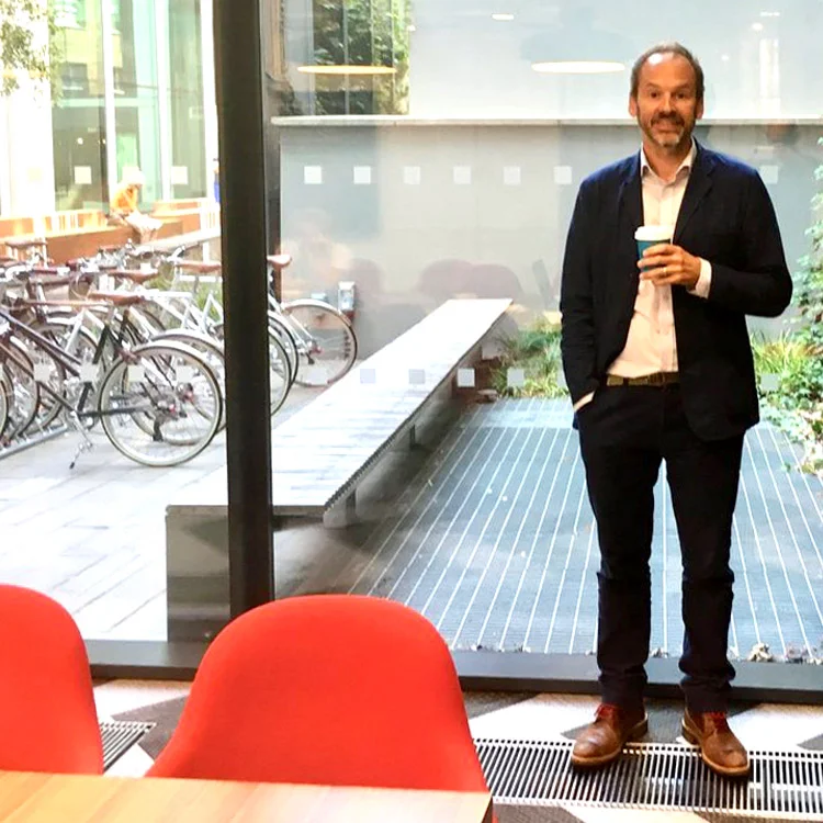 Andy Pemberton (left) and Andy Cowles at Saatchi & Saatchi, July 28, 2018