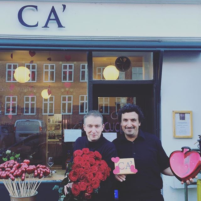 Happy almost Valentine&rsquo;s Day from Diego and our good friend Thomas from Blomster Kompagniet next door. We hope that will join us this week, where we&rsquo;ll treat you to a amazing Vinterferie Menu for 285,-. Call us to make sure we&rsquo;ve go