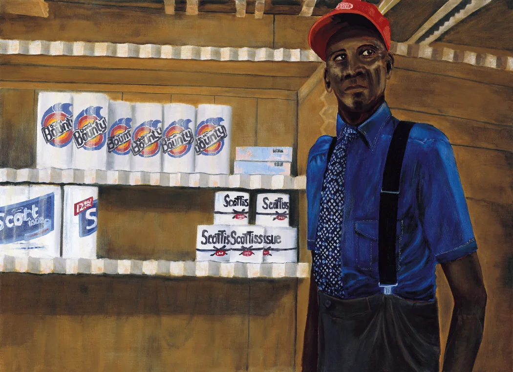 The Rev. H. D. Dennis in Margaret's Grocery Store