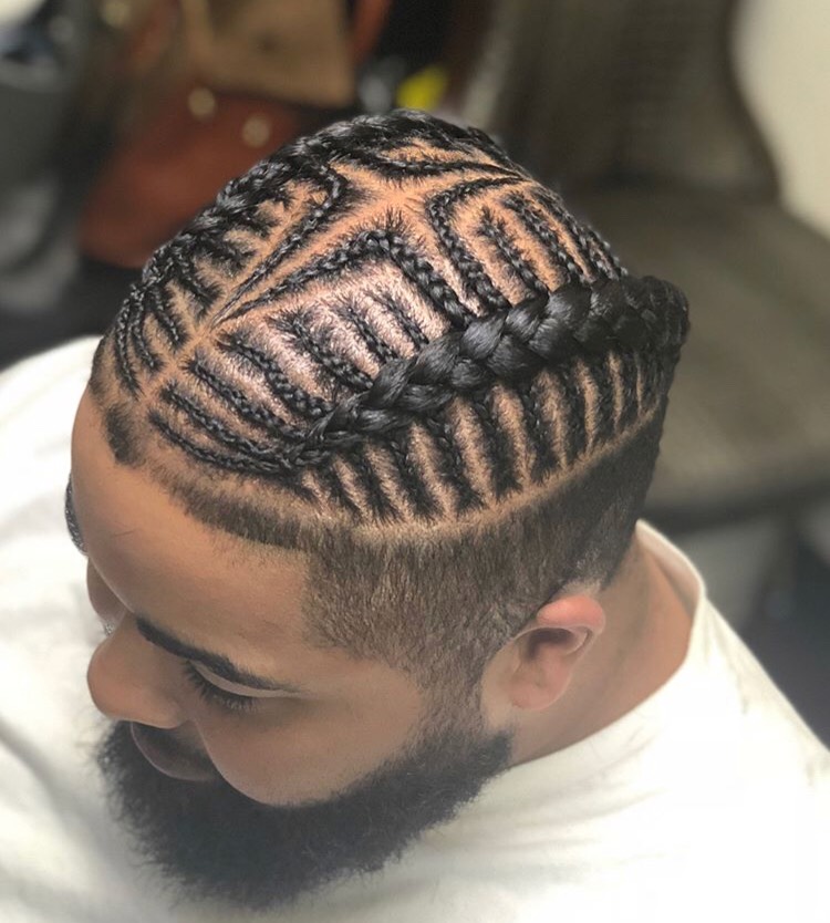 Men Bun Braids