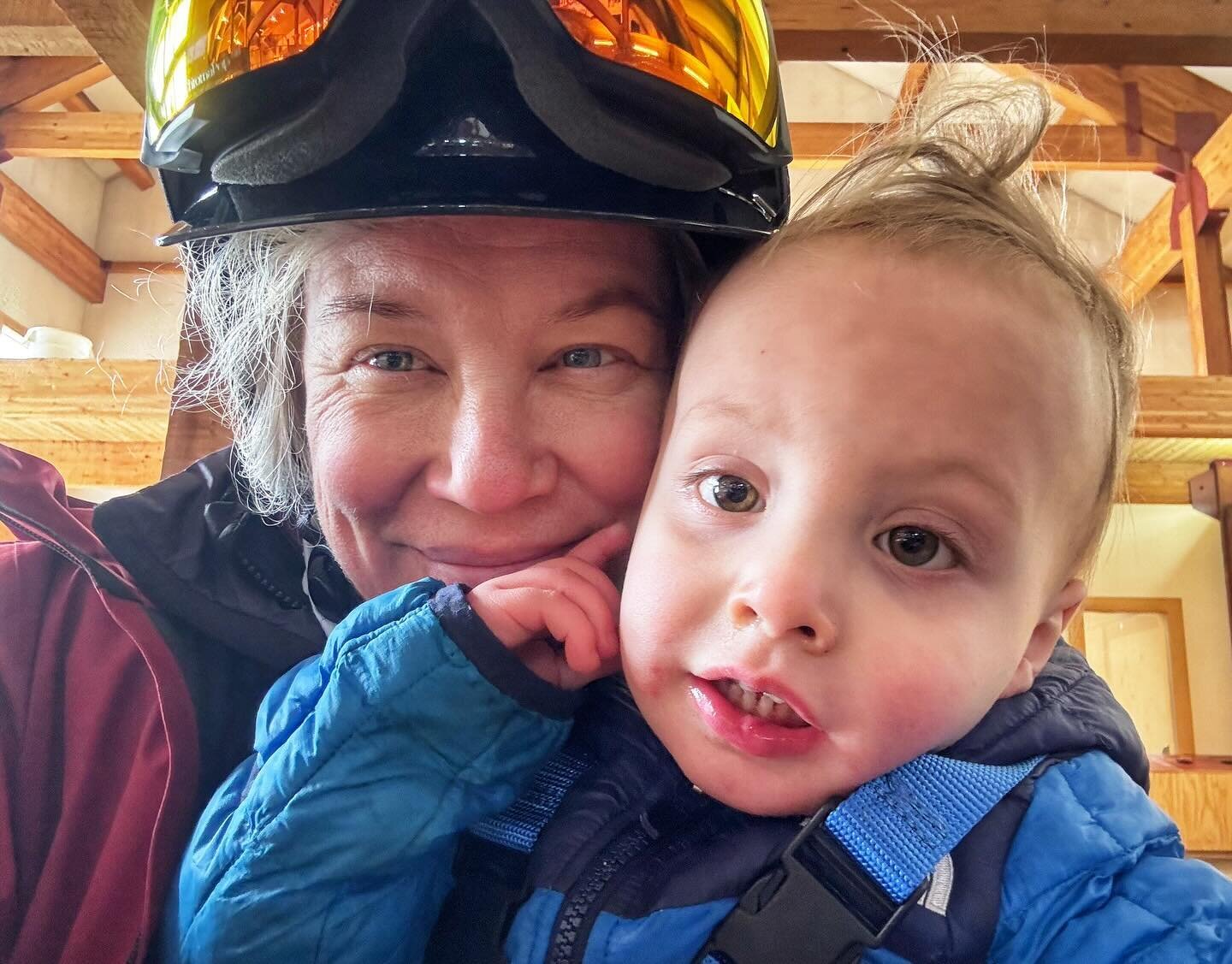 Ending the perfect birthday weekend with a ski up at @skiwillamette I love skiing with my son + friends&mdash; but more than anything I love watching my husband turn my two year old into a champion ski racer. Finn declared today as &ldquo;zoom!&rdquo