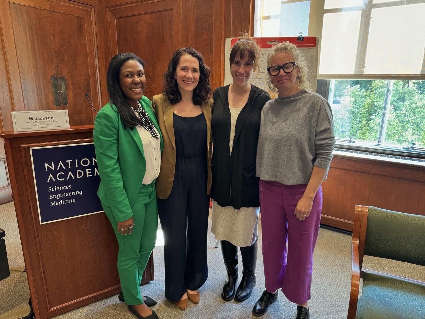Super lovely to give a science communication talk at the National Academies yesterday in DC&hellip; and reunite with some of the most impressive women I know: @lumarcil @dr_paulejoseph and @kaitlynsadtler (just named Time Magazine&rsquo;s 100Next!). 