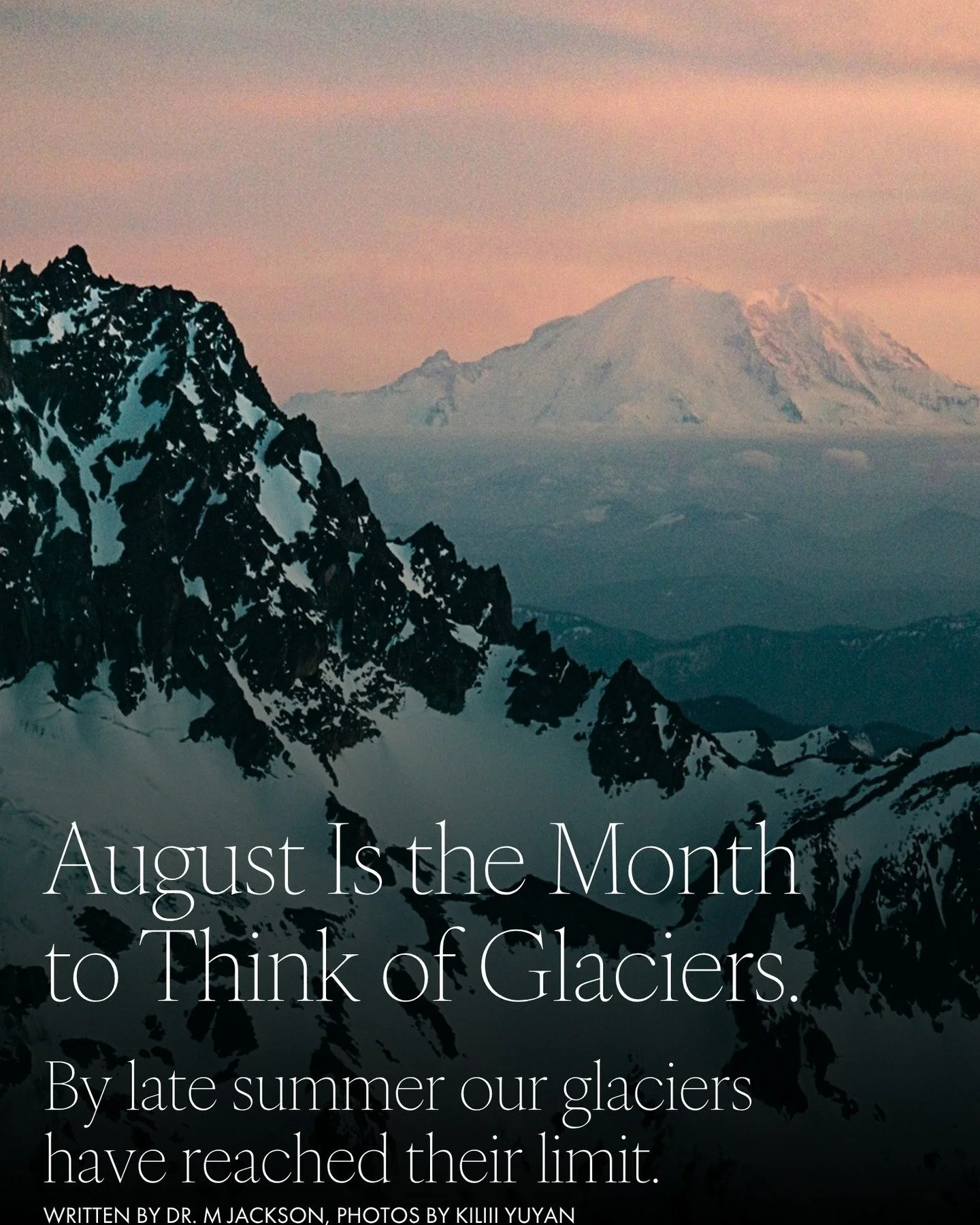 What if glaciers aren&rsquo;t just ice?

What if they&rsquo;re generational wealth?

Every winter, the Pacific Northwest gets a paycheck of rain and snow. Some gets spent immediately. Some is saved as seasonal snowpack. And some has historically gone