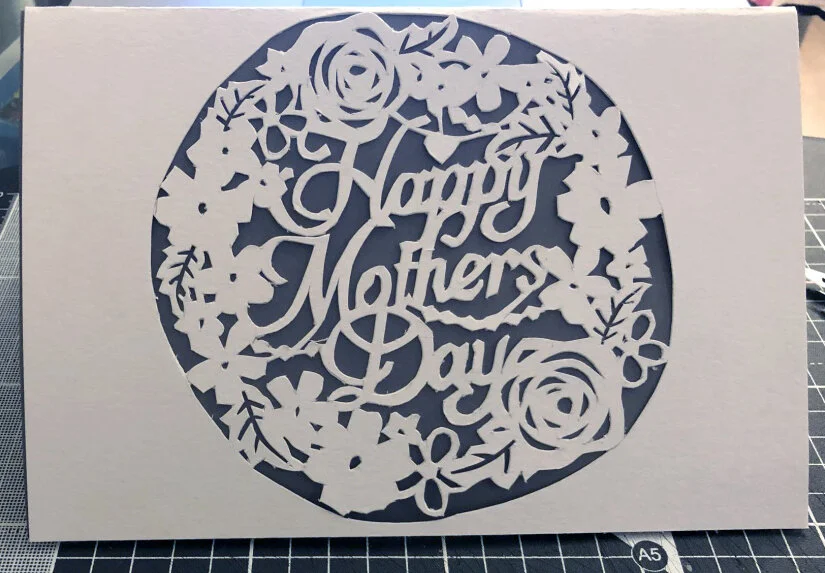 Mothers Day Card - Paper Cut Design