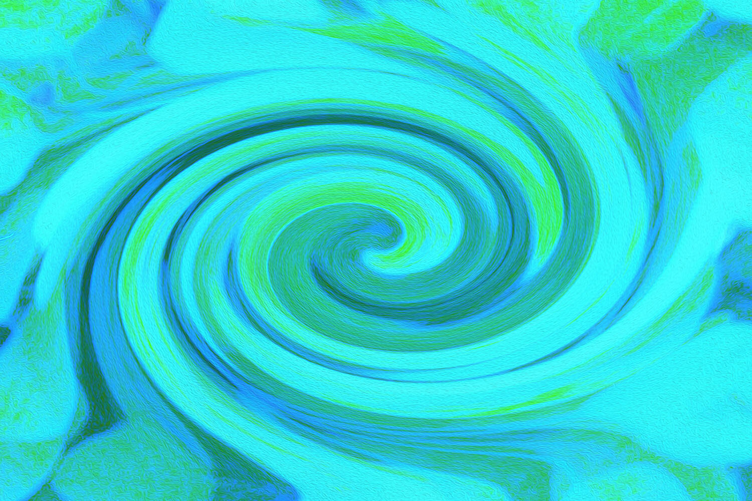 Groovy Cool Abstract Aqua Liquid Art Swirl