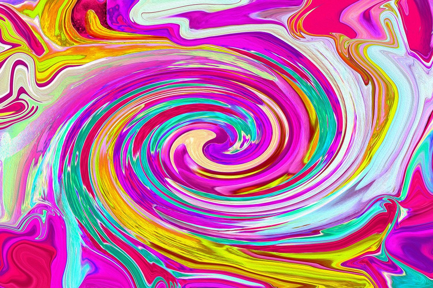 Colorful Fiesta Swirl Retro Abstract Design