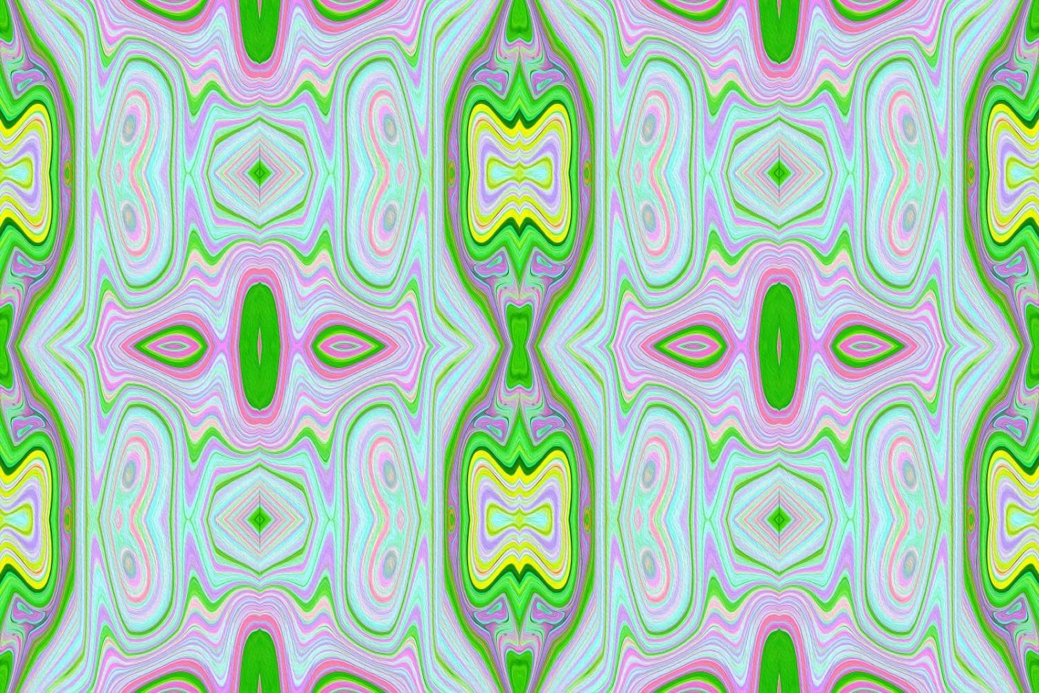 Retro Abstract Pink, Lime Green and Aqua Pattern