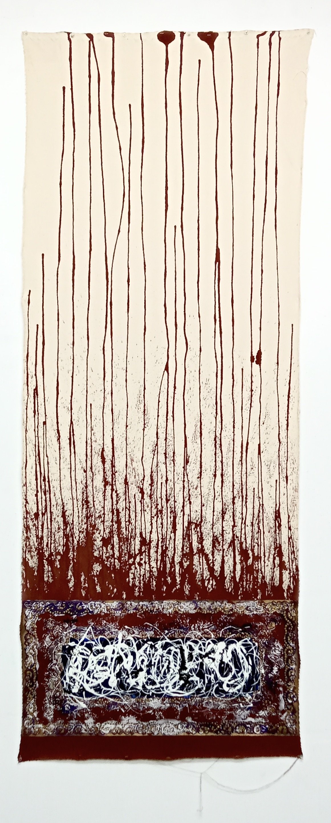 2023 Acrylic, household paint, spray paint and liquid leaf on canvas