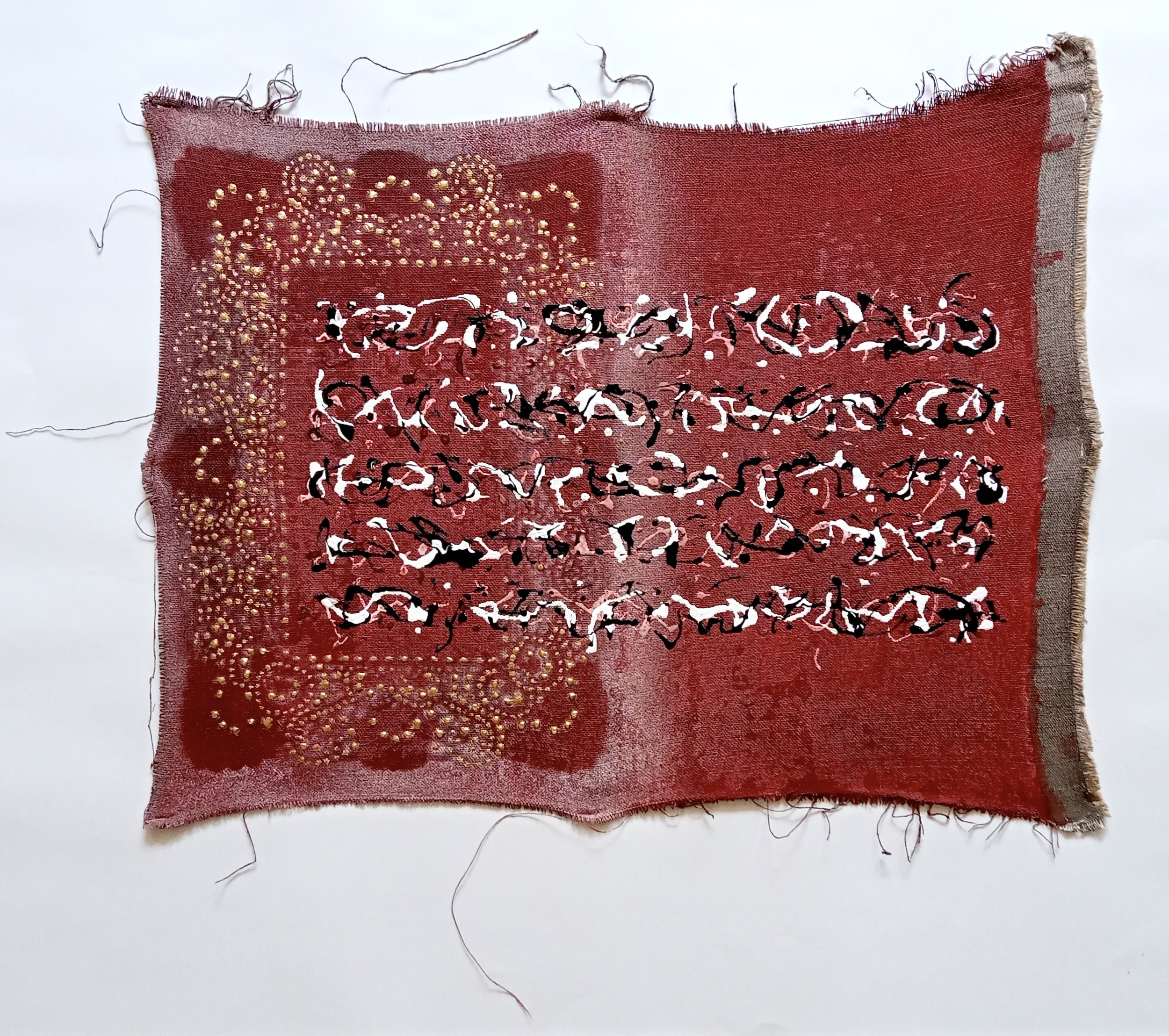2024 Acrylic, household paint, spray paint and pen on linen