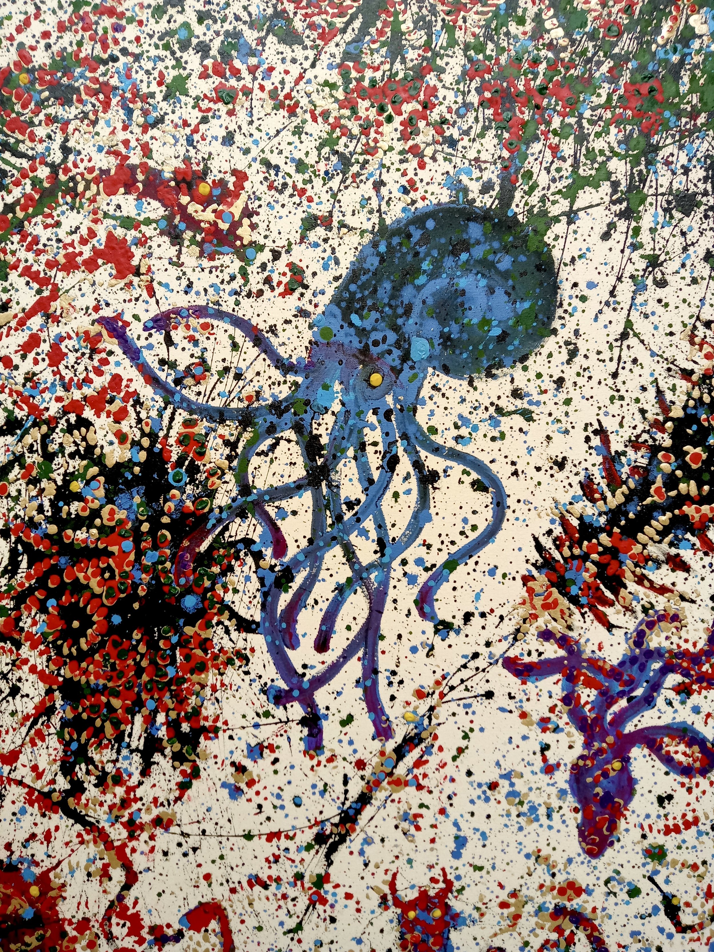 Blue Squid. 2025. [Detail]