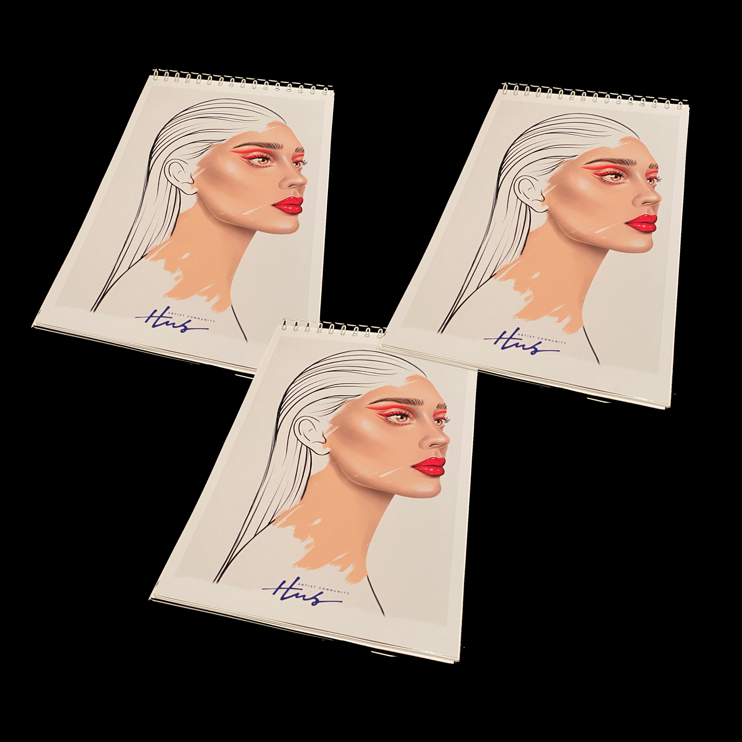 Paquete de 3 cuadernos de facecharts