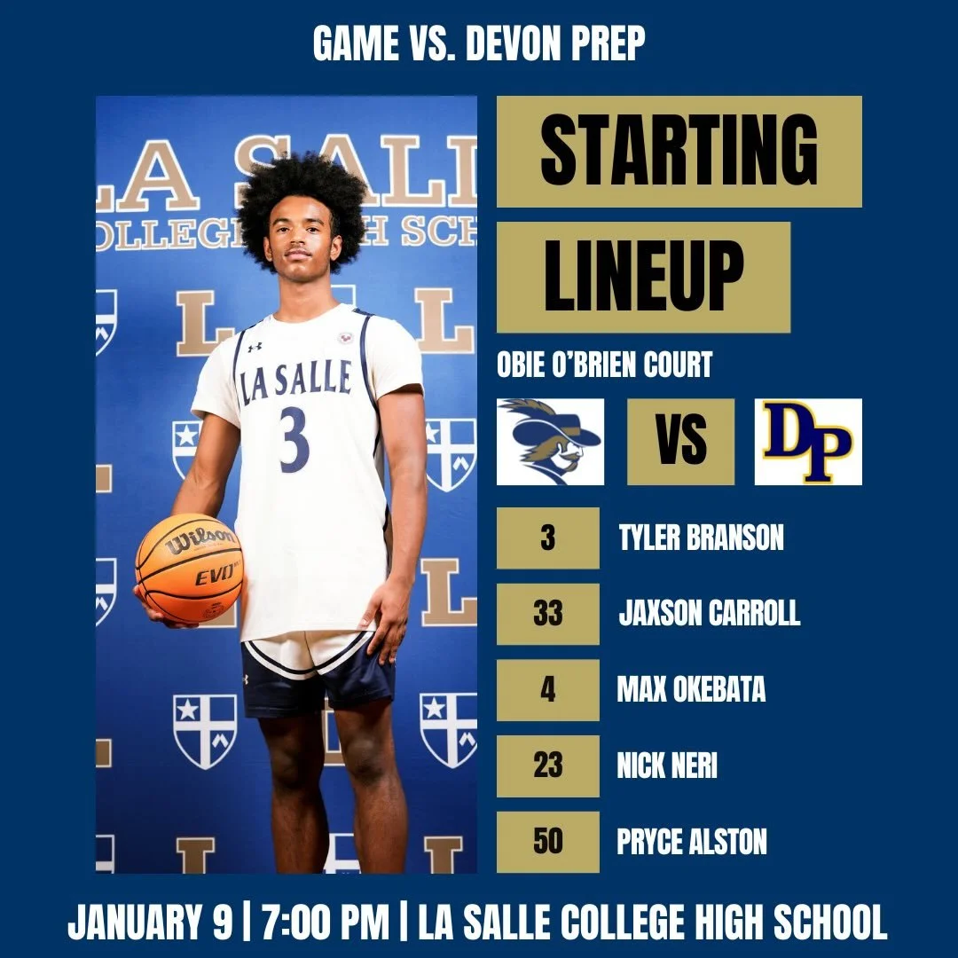 Today&rsquo;s starters for PCL game 3!

Graphic made by #wexp member, Jack Maguire &lsquo;28.