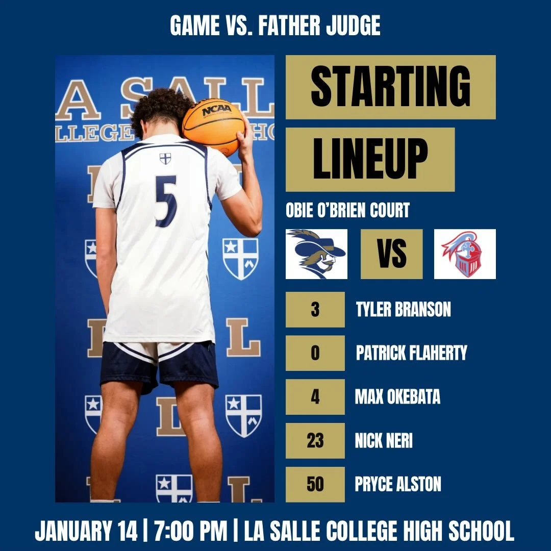 Today&rsquo;s starters for PCL game 5!

Graphic made by #wexp member, Jack Maguire &lsquo;28.