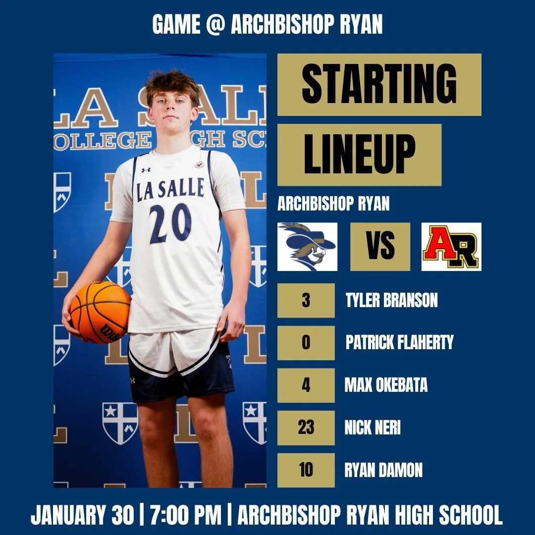 Today&rsquo;s starters @ Ryan!

Graphic made by #wexp member, Jack Maguire &lsquo;28.