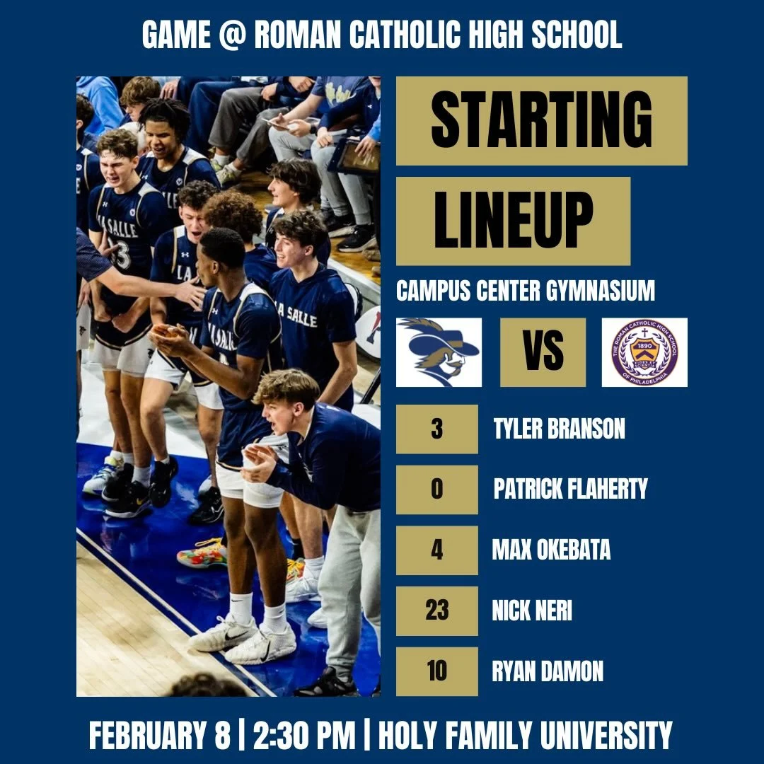 Starters for the final game of the regular season!

Graphic made by #wexp member, Jack Maguire &lsquo;28.