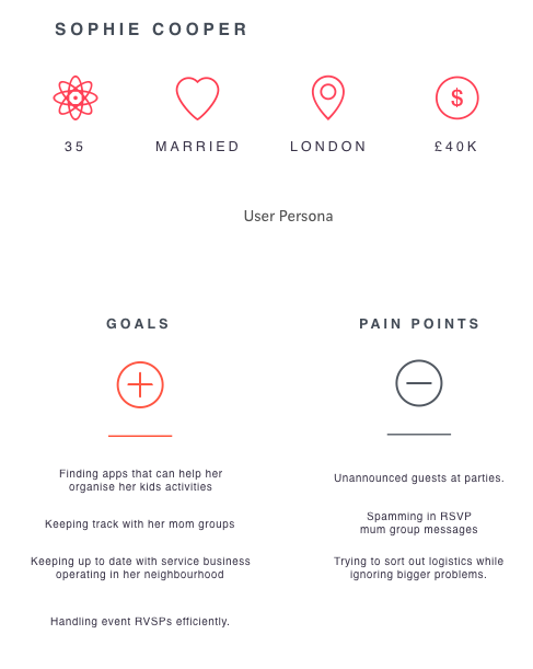 User Persona's Goals and Frustrations&nbsp;