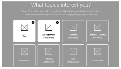 Selection of topics/ sub-topics