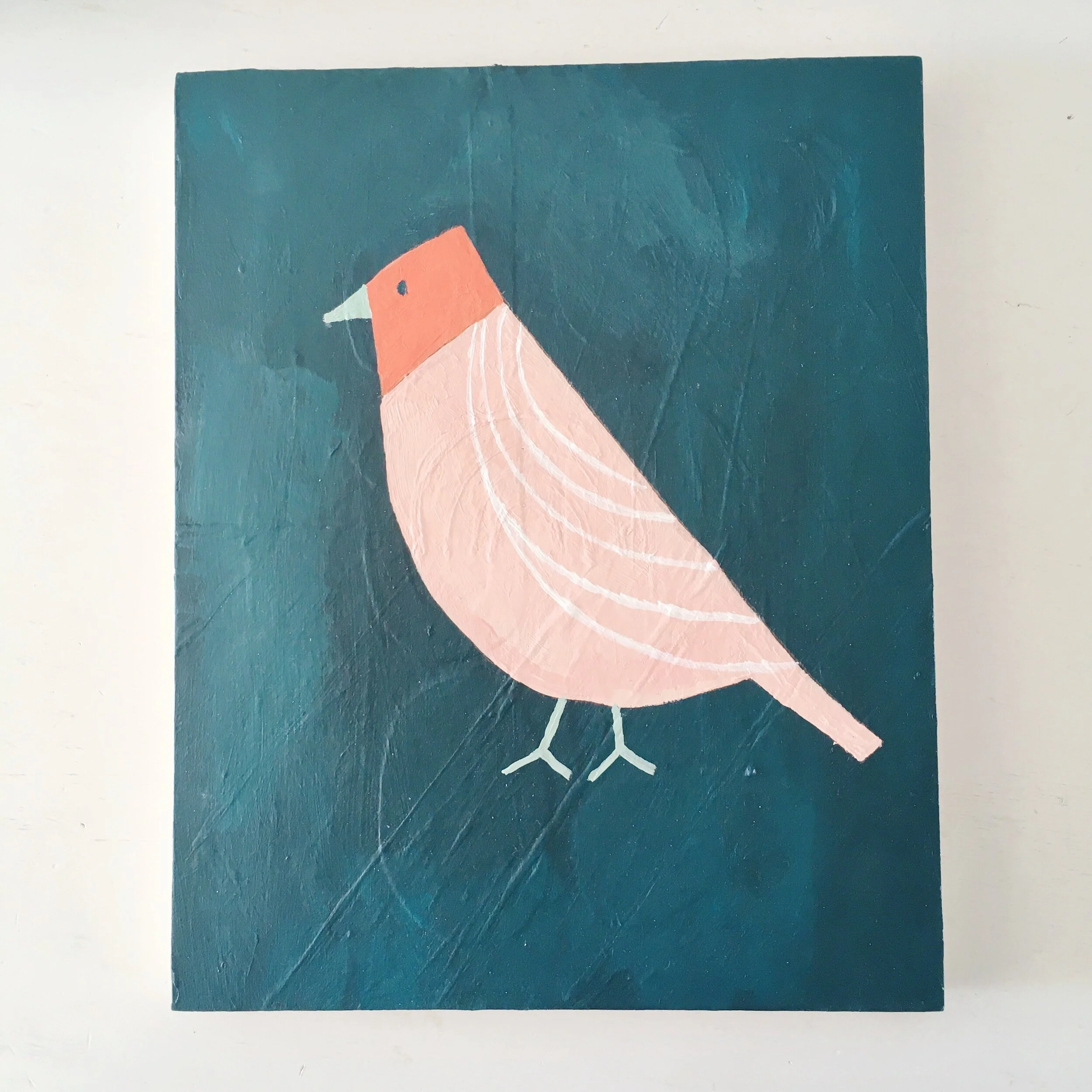 bird painting by artist brooke petermann