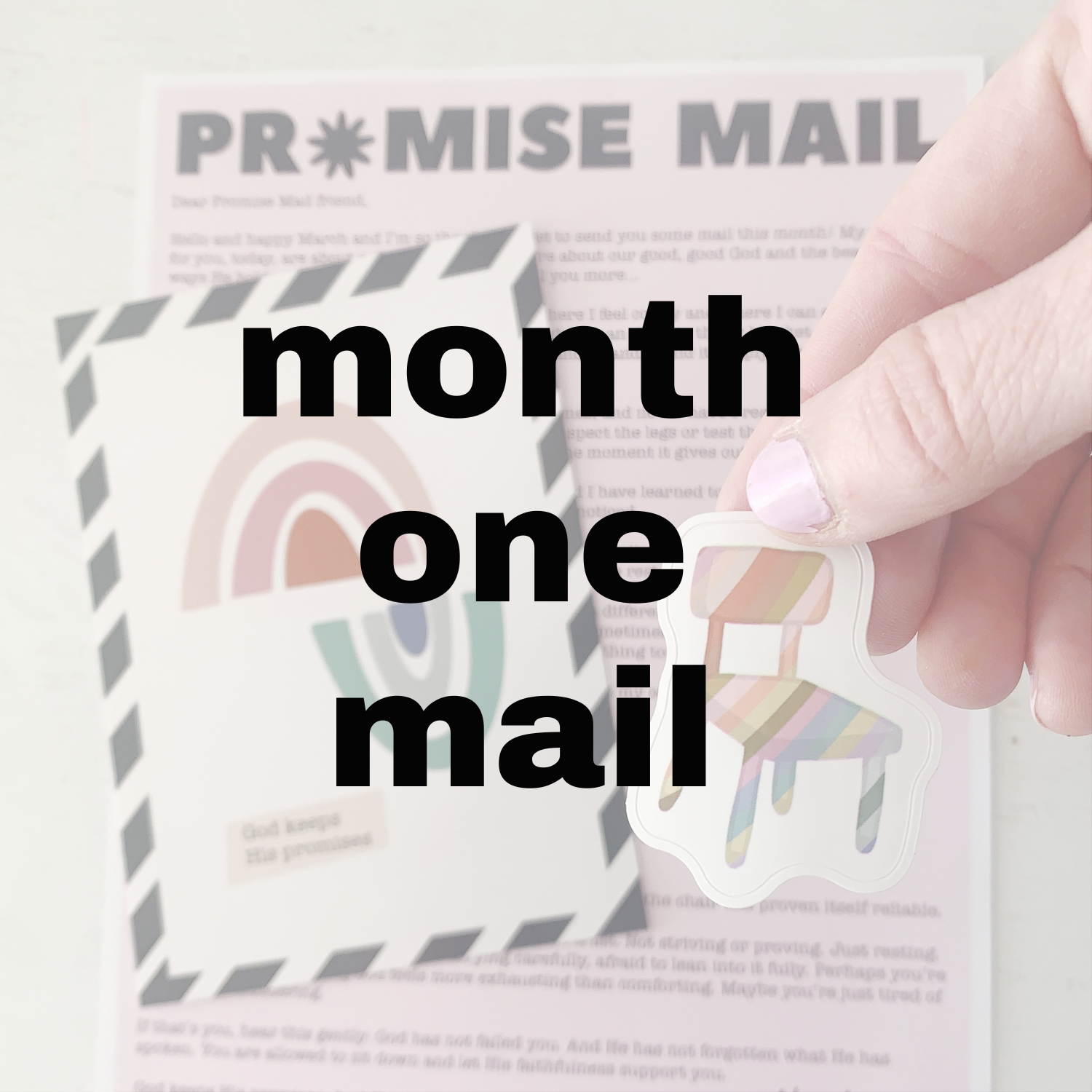 month One mailer Promise Mail monthly Christian snail mail club.png