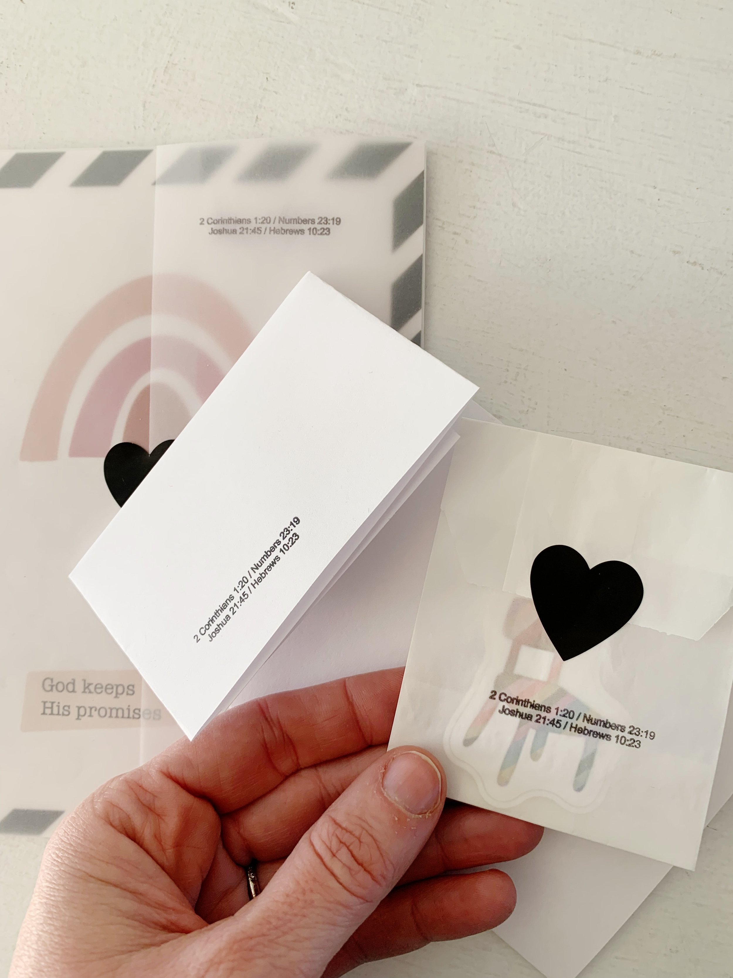 Packaging peek for Promise Mail - A Christian Snail Mail club