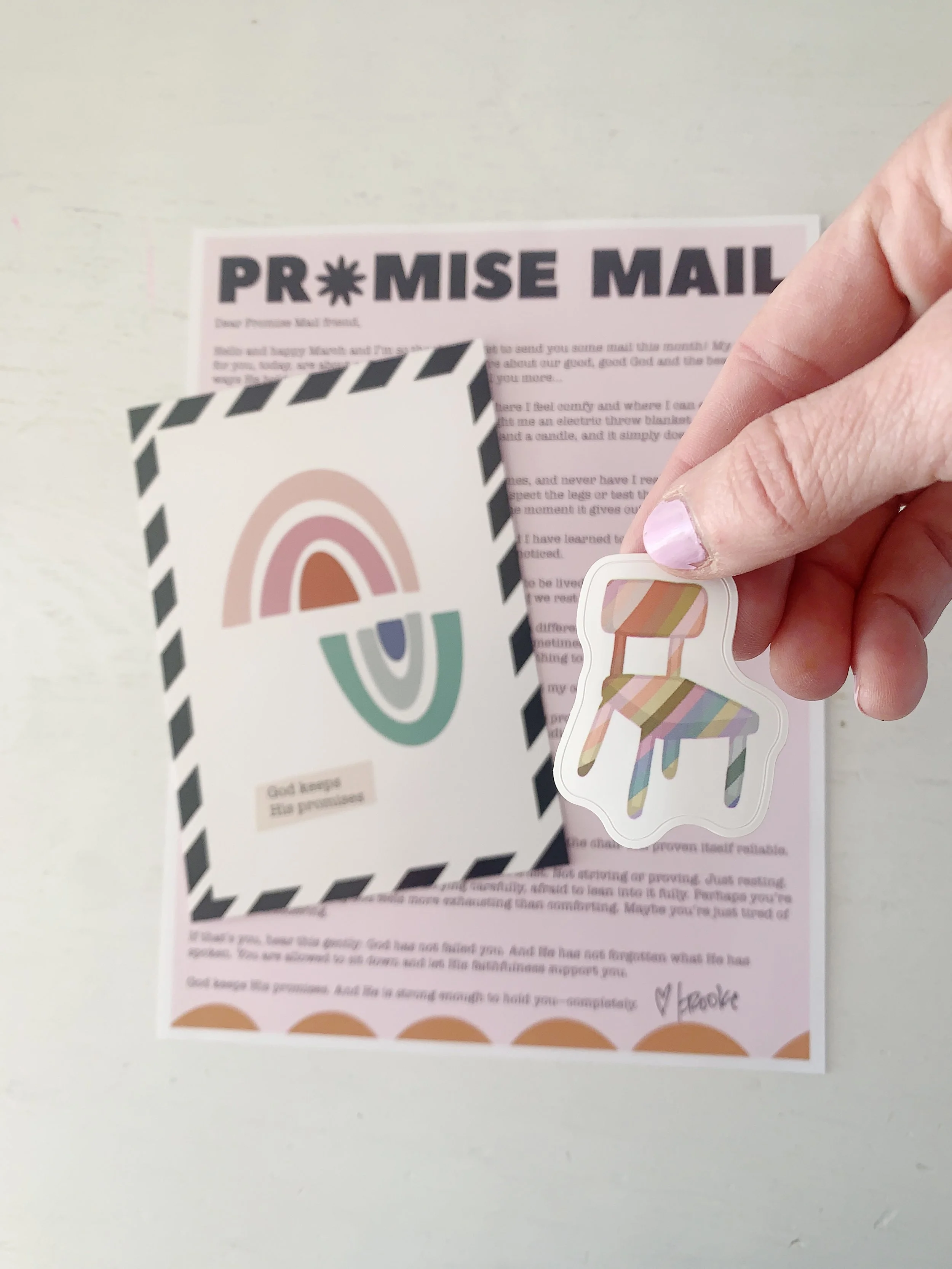 Christian snail mail club month One promise mail.jpeg