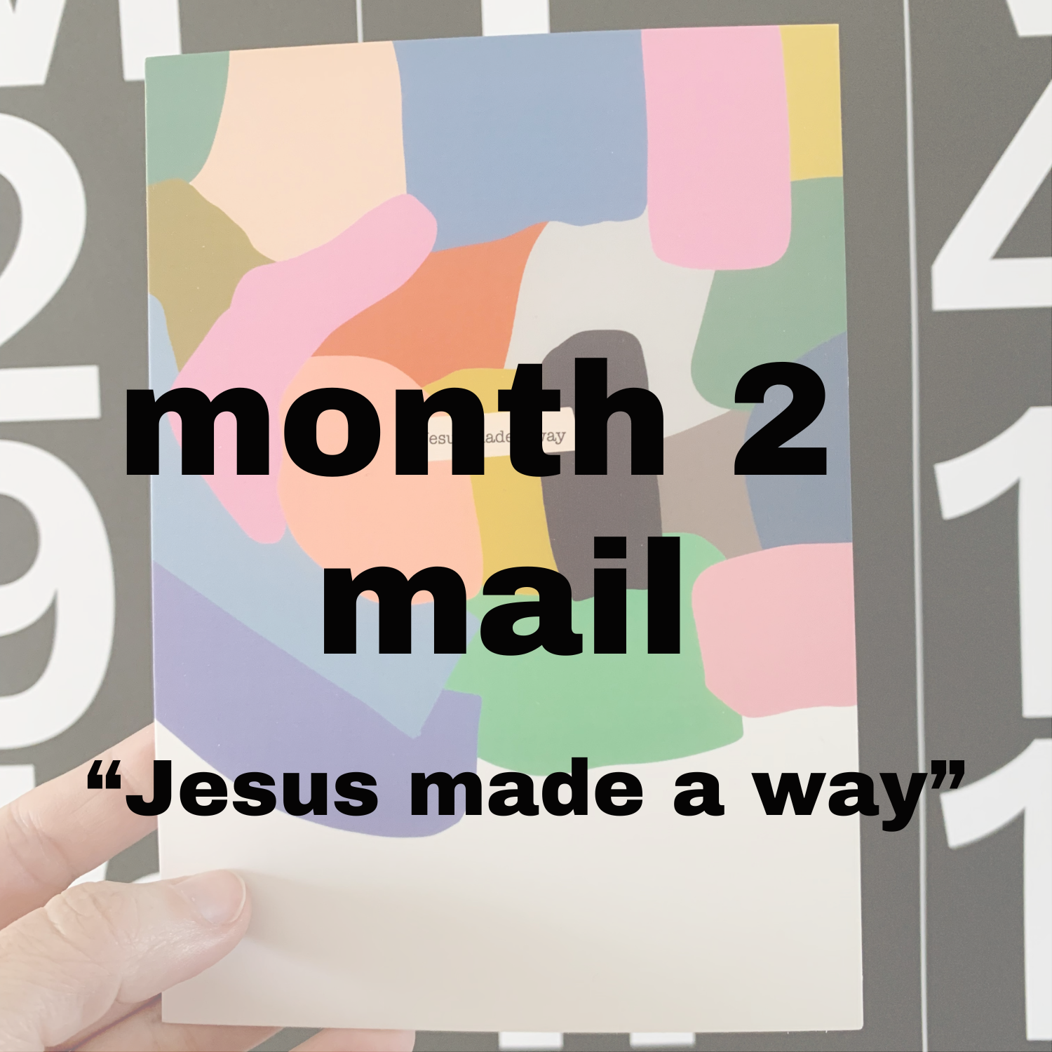 Jesus Made A Way Christian Snail Mail