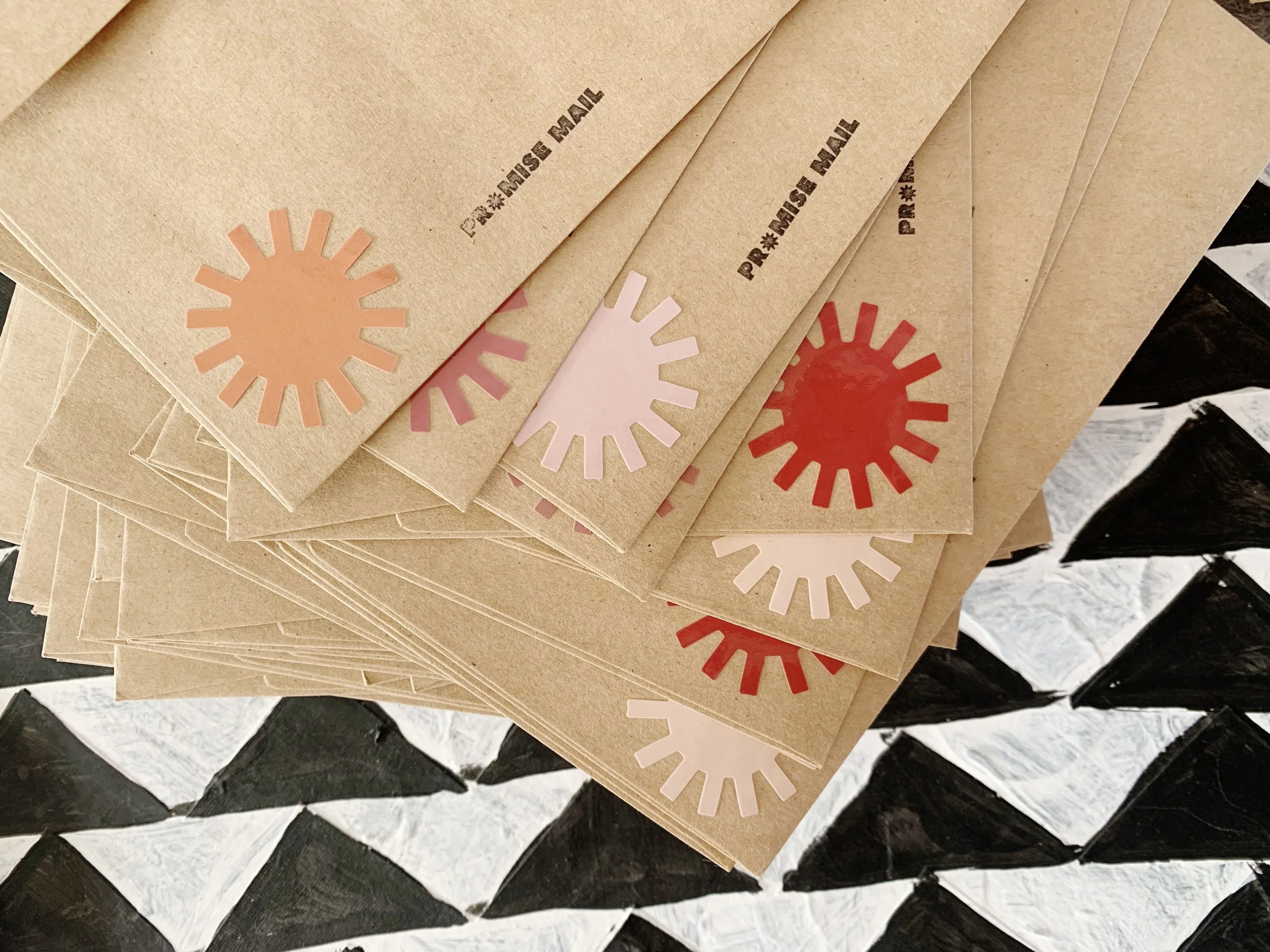 Envelopes and stickers for Promise Mail - a Christian snail mail club by brooke petermann