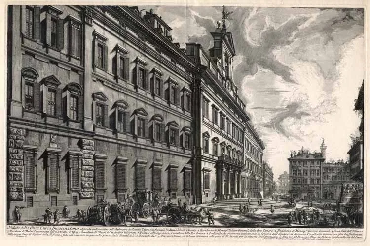G.B. Piranesi, The Palazzo de Monte Citorio