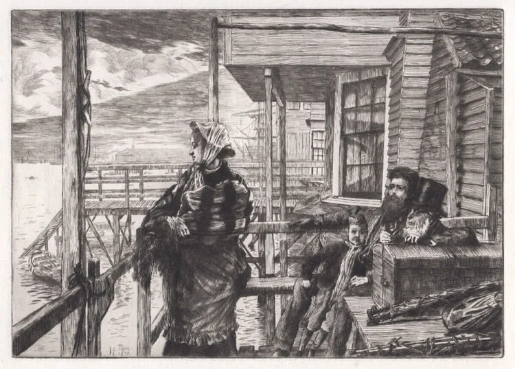 James Tissot, L'Auberge des Trois-Corbeaux,